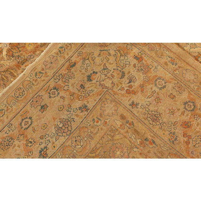 Early 20th Century Authentic Turkish Sivas Handmade Wool Beige Rug For Sale - Image 5 of 11