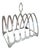 Sterling Silver Seven-Bar Toast Rack from S. Blanckensee & Son, 1933 For Sale