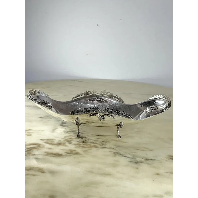 Jatta Centerpiece in Hand-Wrought 800 Silver, Italy, 1980s For Sale - Image 12 of 12