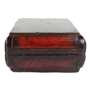 Vintage Red Lacquer Trinket Box
