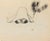 Charcoal drawing on paper. Not signed. Very good condition. This piece is attributed to the mentioned designer/maker. It...