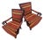 Experience the Height of Regal Comfort With This Exquisite Pair of Rare Vintage Statement Mahogany Armchairs. For Sale