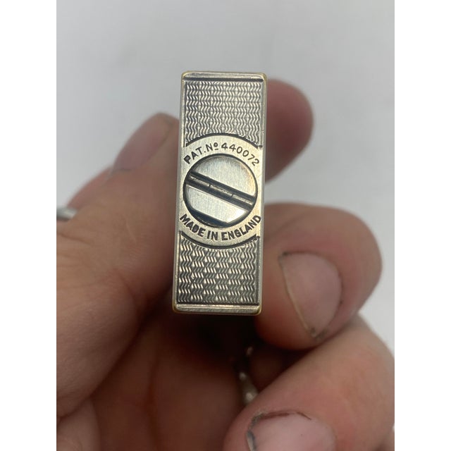 Art Deco Dunhill Sterling Silver Broadboy Lighter in Original Box