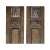 Brown Pair Vintage Chinese Brown Fujian Style Carving Wood Wall Door Panels For Sale - Image 8 of 12