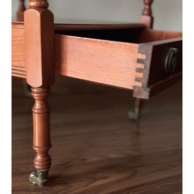 Early 20th Pair of Oak Nightstands with drawer and One Shelve For Sale - Image 12 of 18