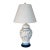 Mid 20th Century Light Blue Floral Chinoiserie Ginger Jar Lamp For Sale