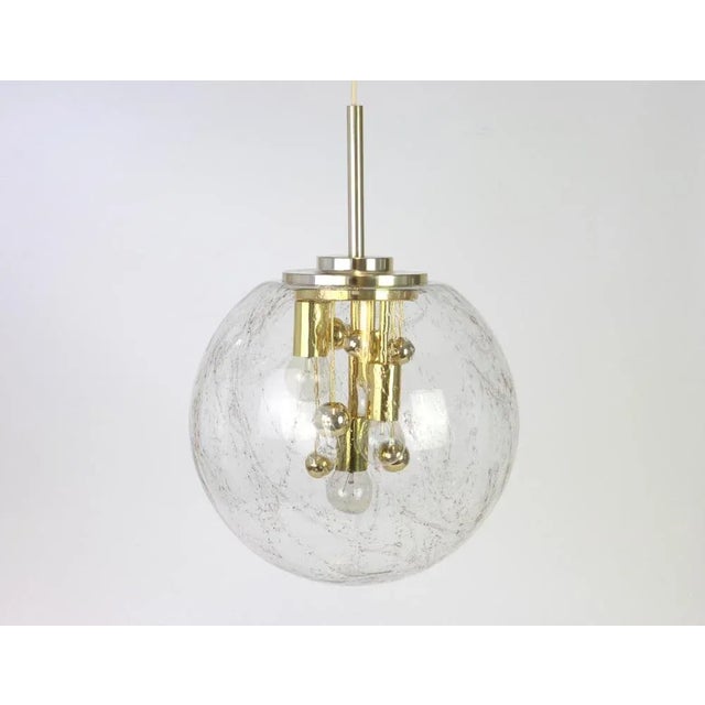 Large Sputnik Big Ball Pendant from Doria, Germany, 1970s For Sale - Image 3 of 6