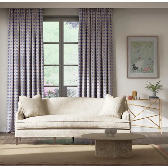 Use as a coordinate or standalone design this colourful emerised cotton is a fabulous choice for upholstery and blinds....