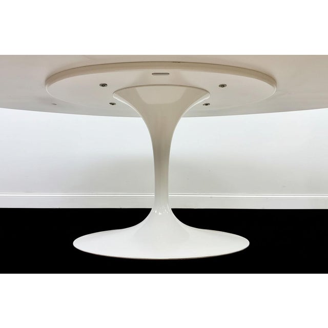 Eero Saarinen Authentic Eero Saarinen Oval Tulip Dining Table for Knoll Studio For Sale - Image 4 of 7