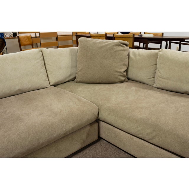 Arketipo Contemporary Modern Arketipo Large L Shape 3 Piece Sectional Sofa Italy 1990s For Sale - Image 4 of 9