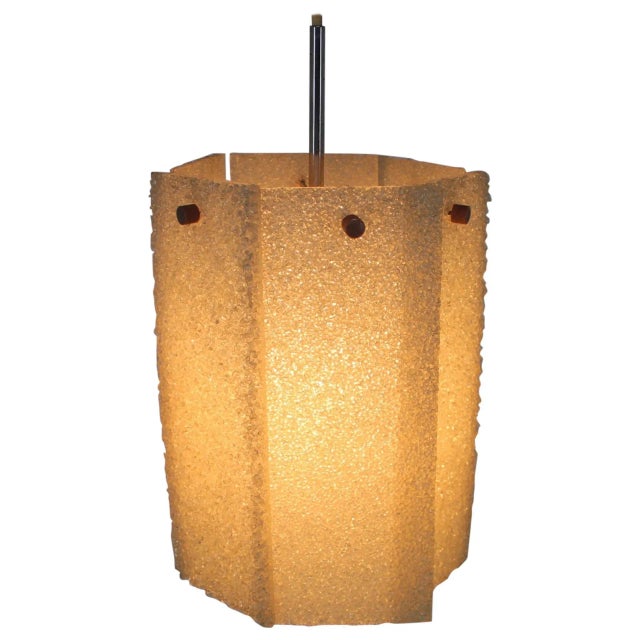 Plastic Mid-Century Ice Glass & Plastic Pendant from Drupol, 1960s For Sale - Image 7 of 7