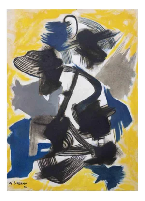 Giorgio Lo Fermo, Abstract Expression, Original Oil on Canvas, 2021
