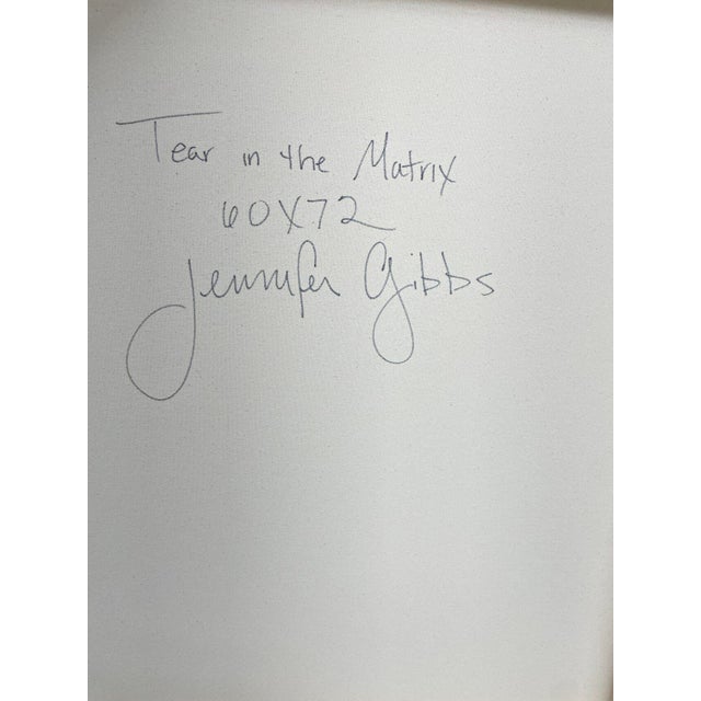 Abstract Tear in the Matrix by Jennifer Gibbs For Sale - Image 3 of 6
