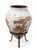 This authentic Greek "Pithos" jar, dating back to 1930, is a stunning example of Mediterranean utilitarian artistry. Hand-...
