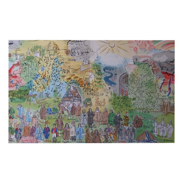 Raoul Dufy, Histoire d'électricité, Lithograph For Sale