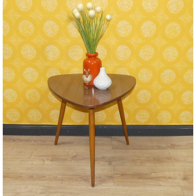 Teak Look Resopal Cocktail Table, 1960s For Sale - Image 10 of 11