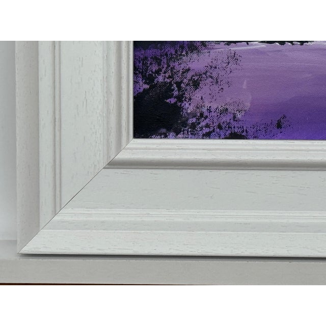 Twilight over Water - Miniature Art in Lavender by Contemporary British Artist 2025 For Sale - Image 11 of 11