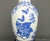 Ceramic Vintage Blue and White Chinoiserie Porcelain Vase Lamp With Birds Flowers and Butterflies For Sale - Image 7 of 12