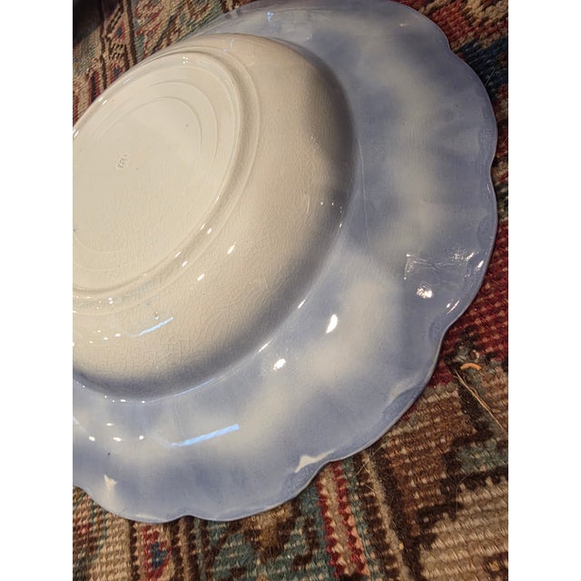 19th Century English Flow Blue and White Transferware Bowls - Set of Three For Sale - Image 10 of 14