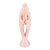 1980s Royal Haeger "Lovers" Pink Gloss Ceramic Statue For Sale
