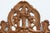Brown Louis XV Style Carved Giltwood Mirror with Floral Crest, France, 1700s For Sale - Image 8 of 11
