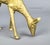 Mid-Century Modern Pair of Vintage Solid Brass Deer Figurines Candlestick Holders For Sale - Image 3 of 6