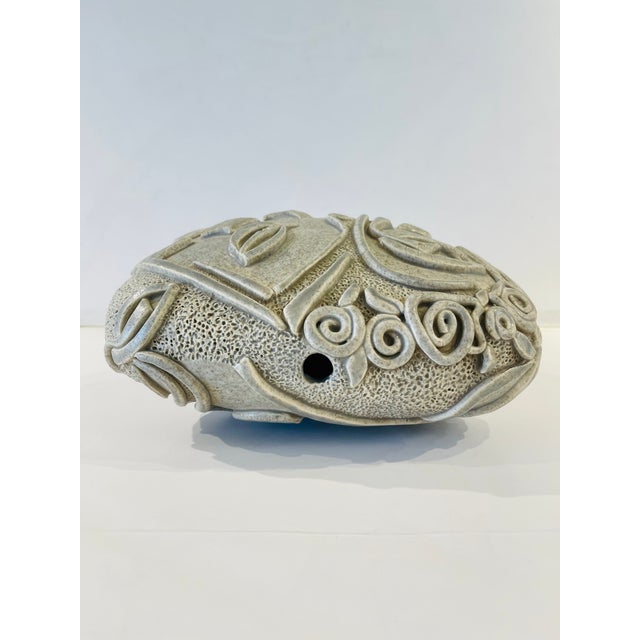 Ceramic 1990s David Farnsworth Abstract Face Sculpture For Sale - Image 7 of 13