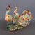 Beautiful vintage ceramic sculpture, depicting a pair of multicolored peacocks with pure gold details. Excellent Italian...