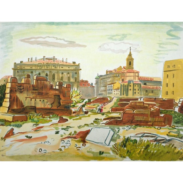 Yves Brayer (1907-1990) The Excavations of Massalia Original color lithograph Signed in pencil Limited edition of 62...