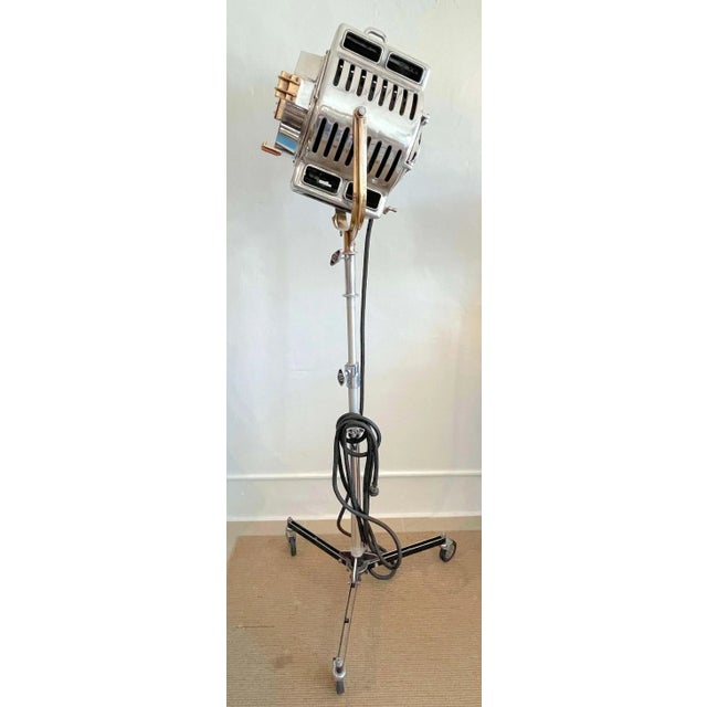 Art Deco 1930s Mole-Richardson, Hollywood CA, Movie Set Light, Model 210, #2487, Restored For Sale - Image 3 of 13