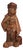Glazed Ceramic Peasant Statues, Set of 2 For Sale