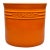 Vintage Le Creuset Orange Stoneware 2.75 Qt Large Utensil Crock For Sale