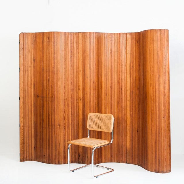 Modern Art Deco Articulated Folding Screen by Jomain Baumann for Melun, France, 1920s For Sale - Image 3 of 15