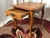 Brass Vintage Colonial Revival Solid Oak End Table With Queen Anne Legs For Sale - Image 8 of 12