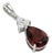 Natural Garnet Pear Cut Exquisite Pendant, January Birthstone Pendant For Sale
