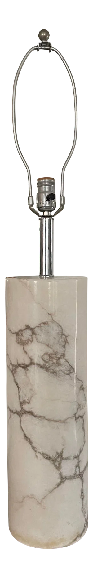 Vintage Mid 20th Century S G Marble Lamp Italy