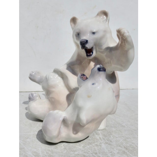 Polar Bear cub playing. Designed by Knud Kyhn in the period of 1969-74. Lively and charming moments as the cubs are in the...