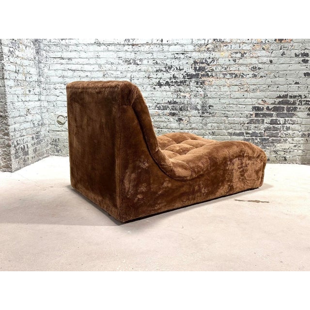 Textile Wave Chaise Lounge Chair Style of Adrian Pearsall, 1960 For Sale - Image 7 of 7