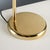 Goldenrod Vintage Table Lamp in Metal and Fabric, Italy, 1980s For Sale - Image 8 of 10