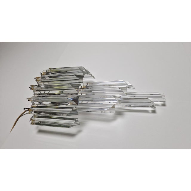 Mid-Century Modern Triedro Wall Light in Murano Glass from Venini, 1960s For Sale - Image 3 of 15