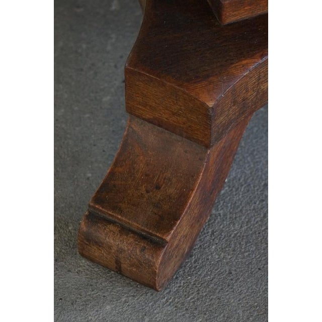 Wood Vintage Danish Art Deco Table in Oak, 1930s For Sale - Image 7 of 15
