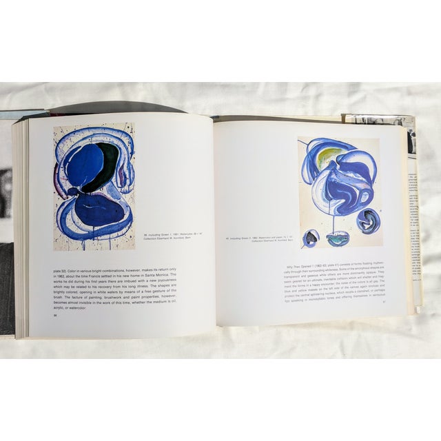Royal Blue 1975 Sam Francis Abstract Expressionist Artist Hardcover Coffee Table Book For Sale - Image 8 of 13