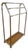 Vintage Modern Lucite Chrome Towel Rack Stand Holder or for Blankets For Sale