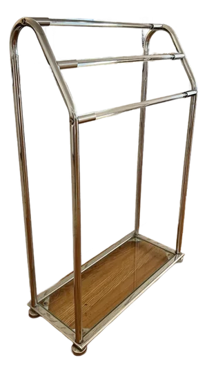 Vintage Modern Lucite Chrome Towel Rack Stand Holder or for Blankets