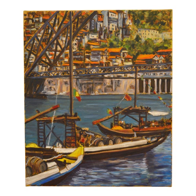 City of Porto, 2011, Oil on Canvas For Sale