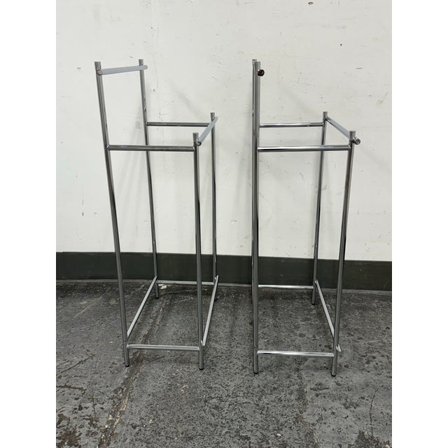 West Elm Modern Overhang Freestanding Towel Rack For Sale In San Francisco - Image 6 of 12