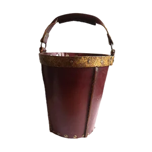 Mid-Century Spanish Leather Bucket