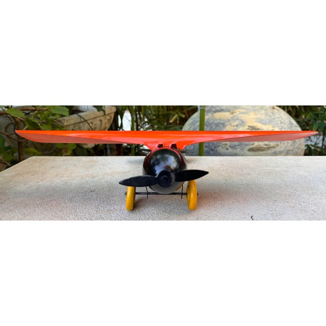 Antique Wyandotte Toy Plane Detroit Lockheed Vega Pressed Steel Airplane For Sale In San Diego - Image 6 of 12