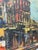 Impressionist Vintage Impressionist Painting on Board of City Street Scene For Sale - Image 3 of 6