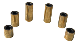 Danish Modern 24 Carat Gold Plated Candleholders by Hugo Asmussen, Set of 6